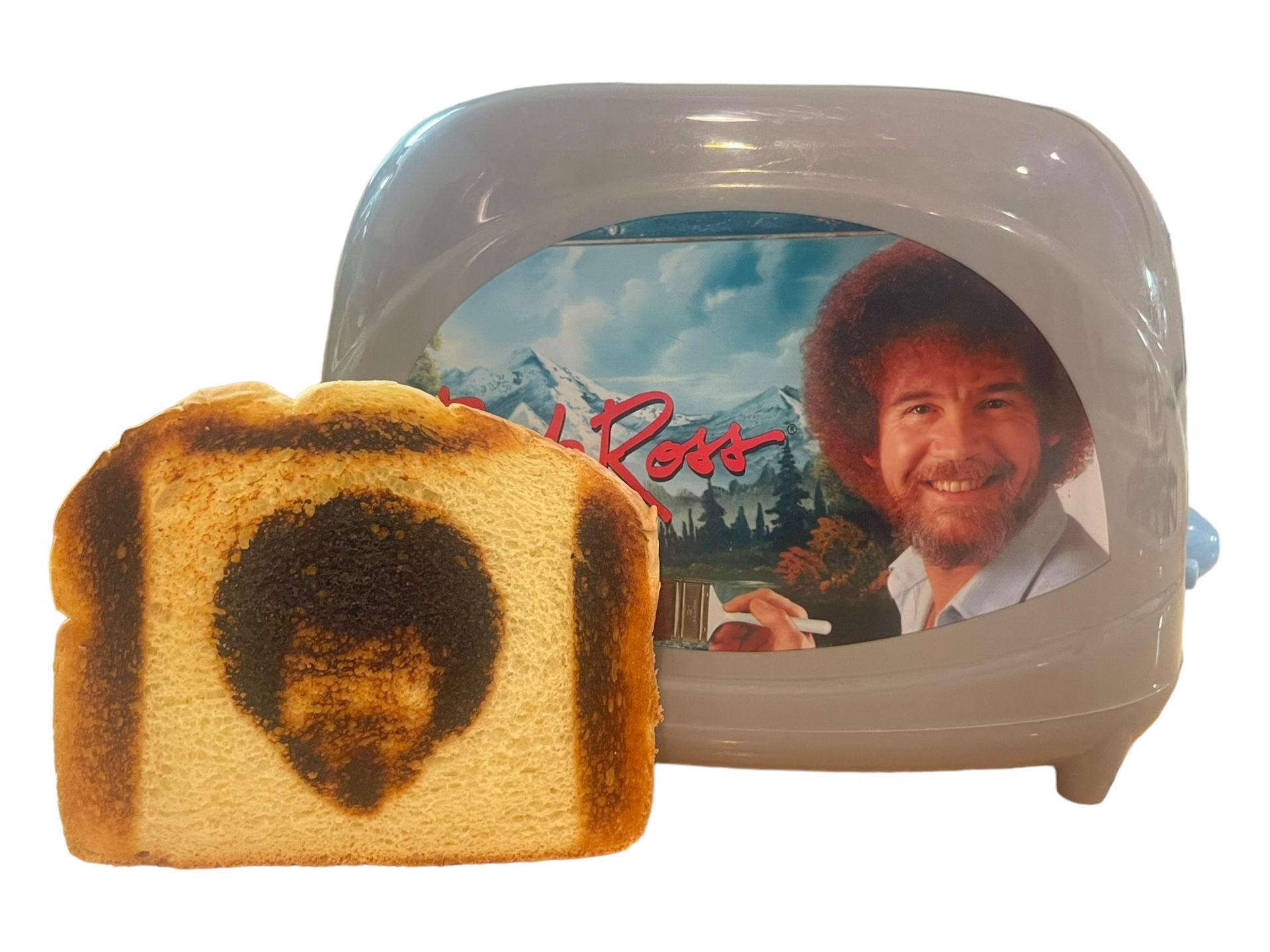 Bob Ross Face Toaster Put His Face On Your Toast 2-Slice