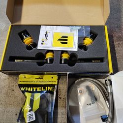 Subaru Whiteline steering rack mount 02-07 WRX 04-07 STI FORESTER XT whiteline front roll ball joints tie-rods IAG power steering line