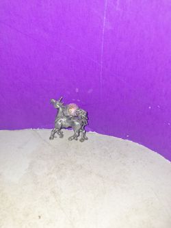 Pewter Unicorn Figurine with Crystal Ball-$15.00