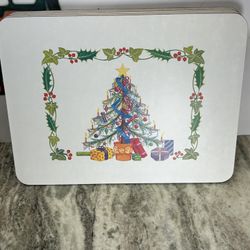 Christmas Pimpernel Spode Christmas Tree Collection Placemats 4 Piece