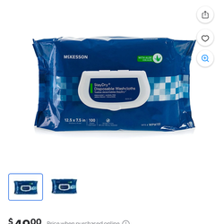 McKesson StayDry Disposable Washcloths  case