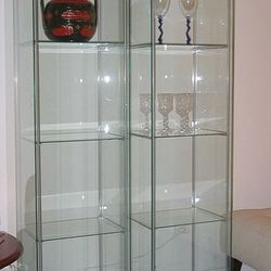 x2 Ikea Detolf Display Cabinets