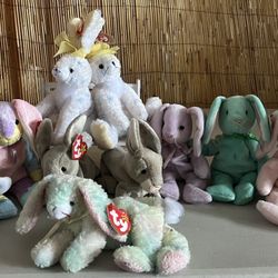 TY Beanies Babies Adorable Easter Bunnies