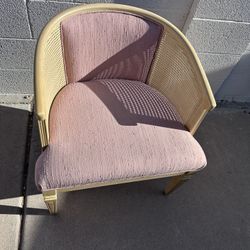 2 Pink Mid Century Chairs 
