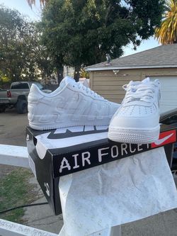 White cpfm Air Force’s size 8.5