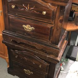 2 Solid wood nightstand fair condition￼