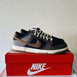 Nike Dunk Tweed Midnight Navy Corduroy Sz 11.5