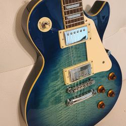 Limited Edition Epiphone Les Paul Aqua Burst Electric Guitar 