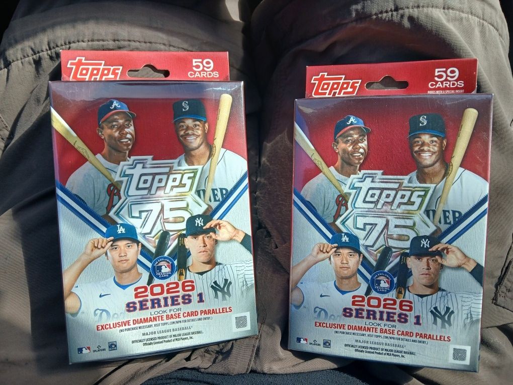 Topps 75th Anniversary Baseball MLB Series 1 2026 59 Card Box New