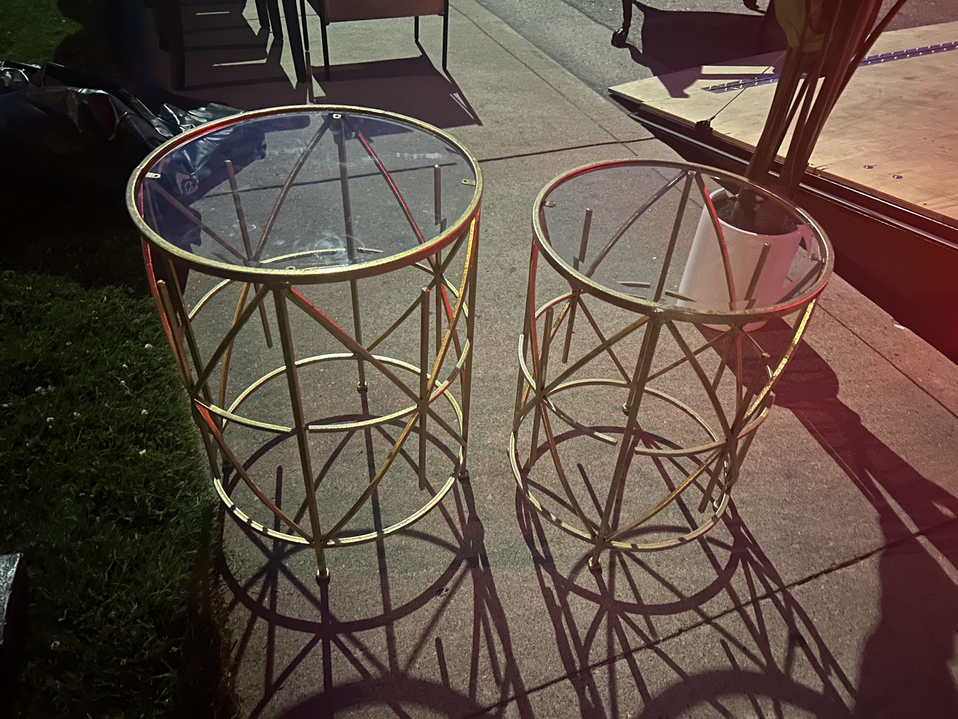Gold End Tables
