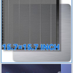 XNEONLab Honeycomb Laser Bed - 400 × 400 × 22mm Working Table with Aluminum Panel.