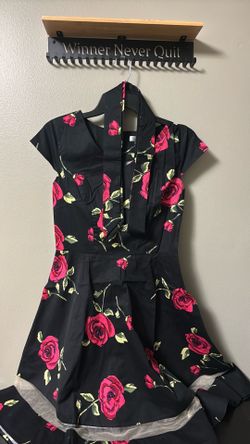 Black & Red Fluffy Dress