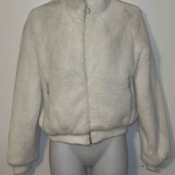 Ambiance faux fur jacket White