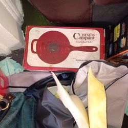 Enamel cast Iron Pot Ad Pan