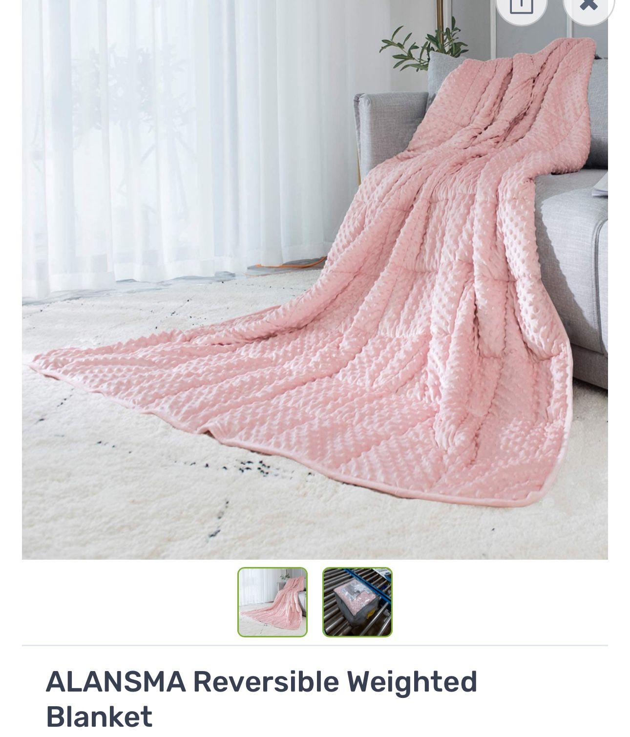 Reversible Weighted Blanket