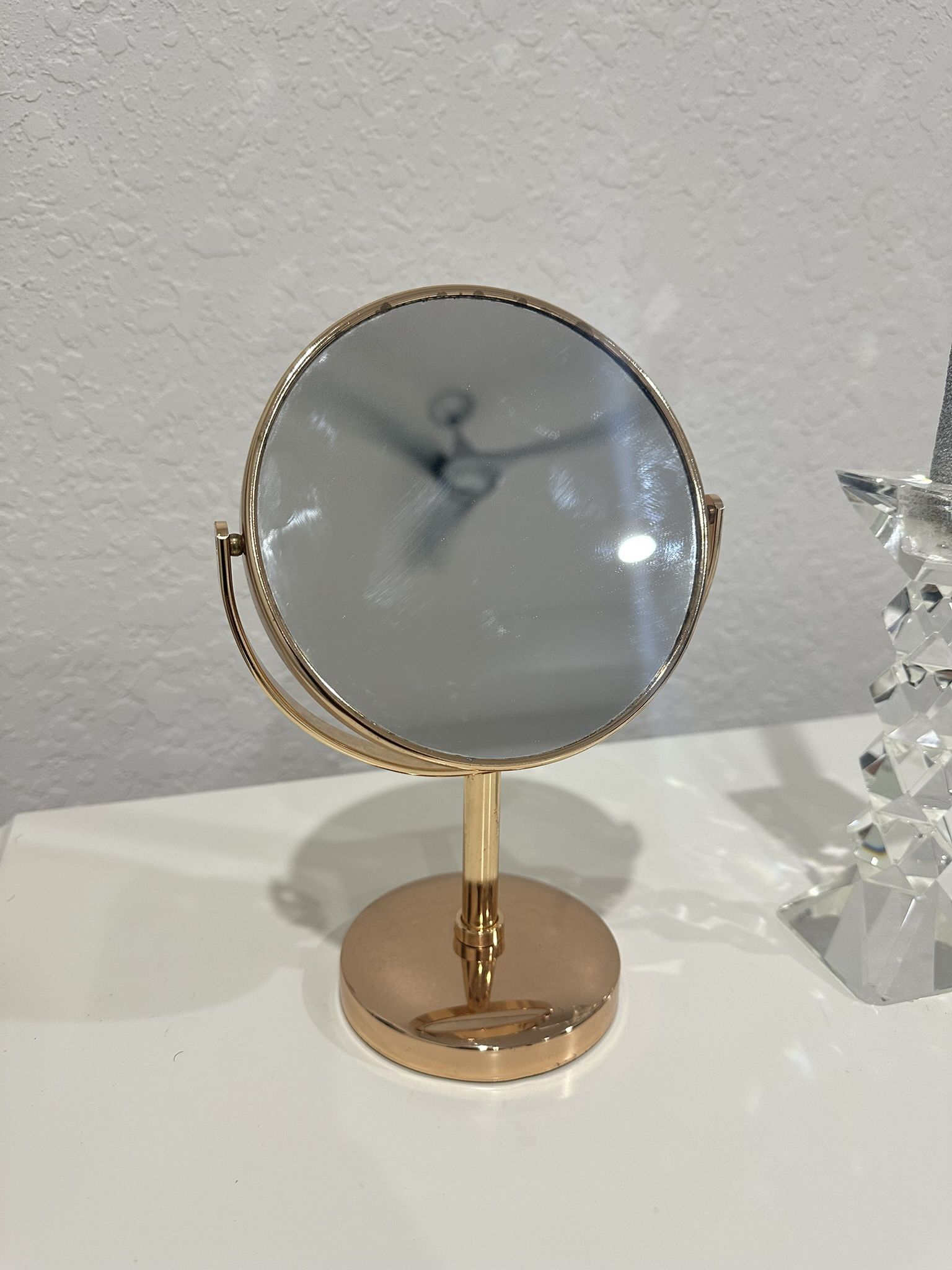 Gold Tabletop Mirror