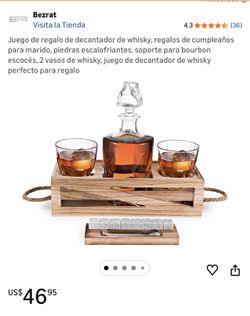 WHISKY DECANTER WITH GLASSES