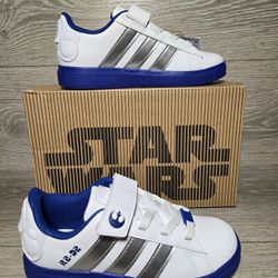 Adidas X Star Wars R2-D2 Droids Grand Court 2.0 Shoes Size 1K (1 Youth) IH1139