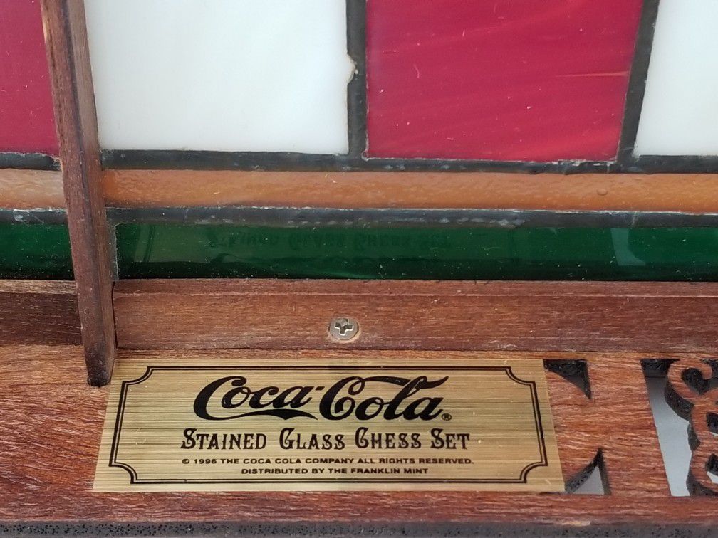 Vintage Franklin Mint Coca-Cola Schach Set, 24K vergoldet, 24K