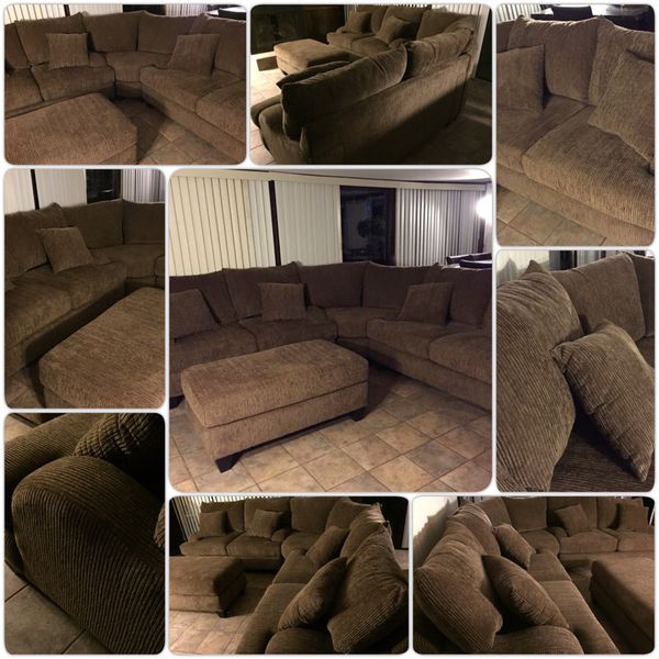 Mor Furniture Tabby Brown Sectional For Sale In Phoenix Az Offerup