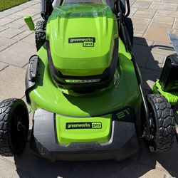 Green Works 22 inch elect mower