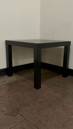 Black IKEA side table
