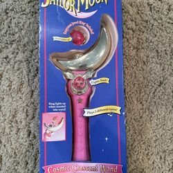 Vintage Sailor Moon Bandai Cosmic Crescent Wand Empyrean Jewel Ring