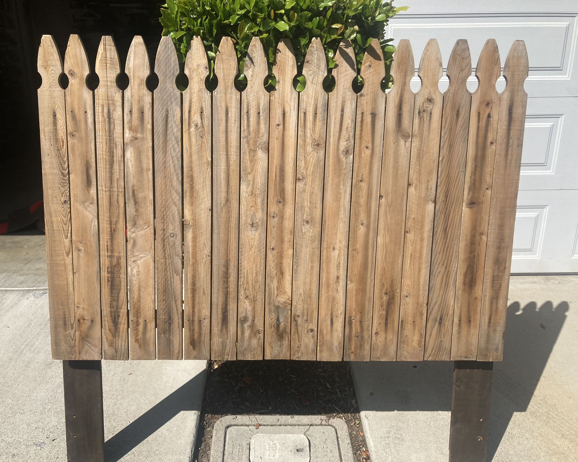 Reclaimed Wood Queen Headboard Picket Fence