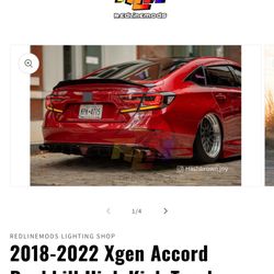 2018-2022 Xgen Accord Duckbill High Kick Trunk Spoiler Gloss Black