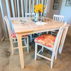 French Country Pub Style Dining Set