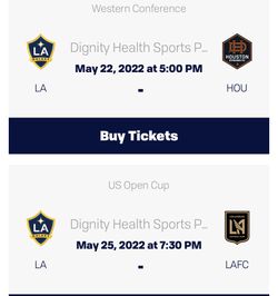 Galaxy Vs Houston $25 Each