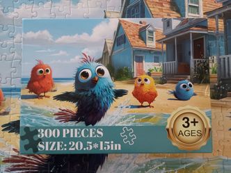 3/$10 🌟 Colorful Beach Birds 300 Piece Puzzle
