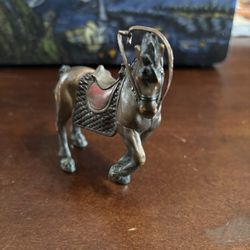 Vintage brown Pvc horse figure Equestrian Heavy Duty Pony Collectors Piece Rare 