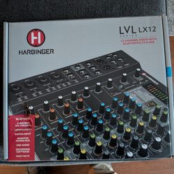 Harbinger LVL LX12 12-Channel Mixer w/ Bluetooth, USB & FX By – Like New