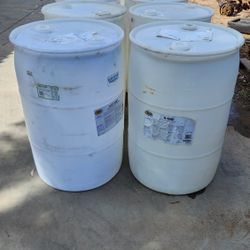 55 Gallon Plastic Barrels 