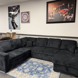 Black Sofa Sectional Sleeper