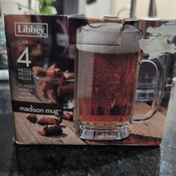 Brand New Beer Mugs 4 Pieces