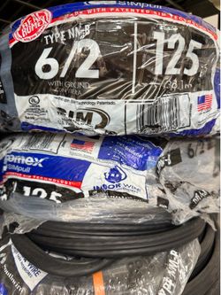 6/2 Romex electric copper wire 125ft new in original packaging ( price is firm )