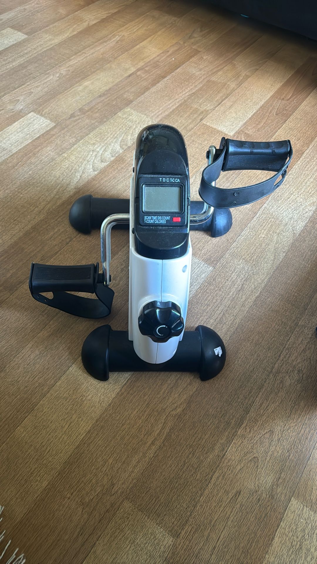 TABEKE Under Desk Bike Pedal Exerciser - Mini Exercise Bike for Arm/Leg Exercise, Pedal Exerciser for Seniors with LCD Display