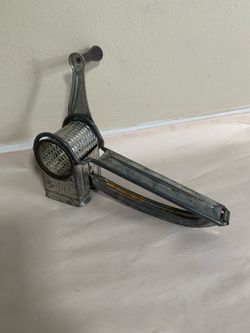 Vintage Primitive Style Mouli Rotary Food Cheese or Nut Grater Kitchen Tools