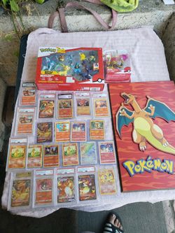 $2000! Firm All 11 Graded PSA Charizard BECKET Charizard CGC Charizard . 30 inch picture Charizard. Toy Pokémon. $2000! All Collection.. no sad storie