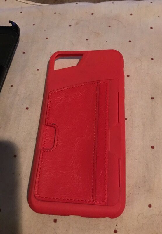 iPhone 6/7 plus case with credit card case on the back