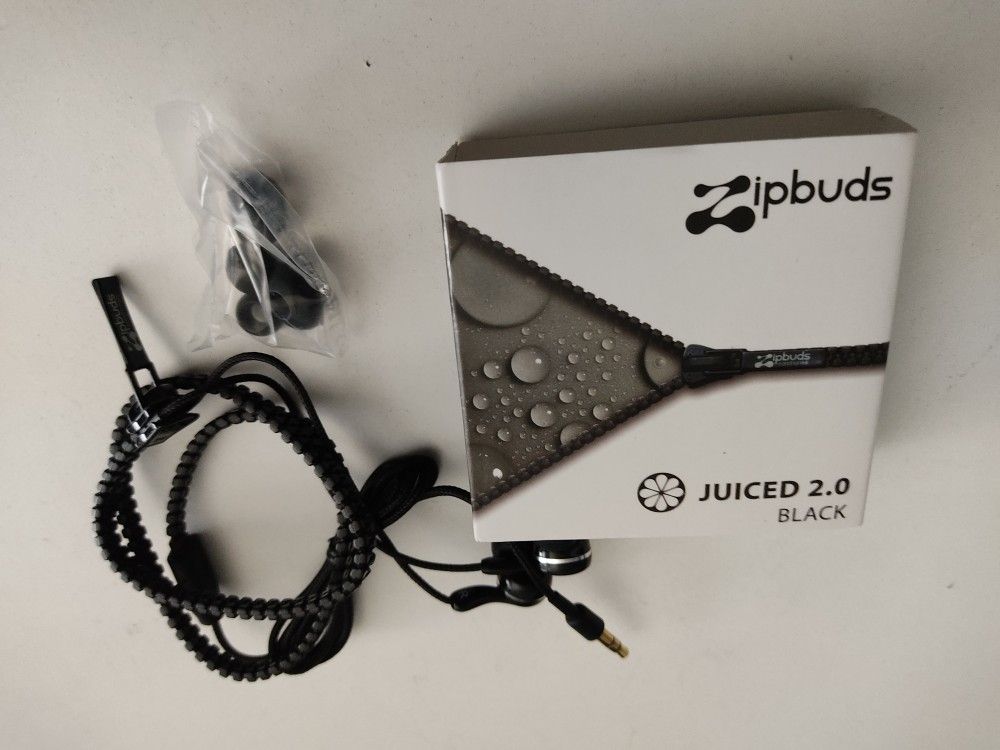 Zipbuds Tangle Free Wired Earbuds For Sale