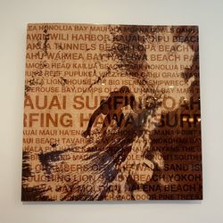 Maui Surfing Co Metal Wall Art
