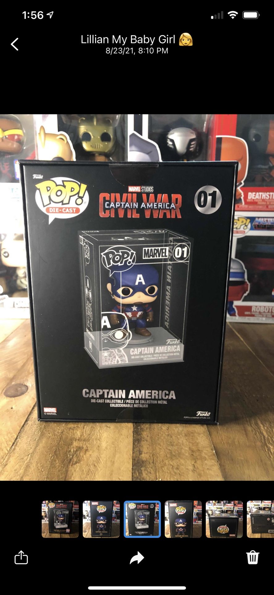 Funko Pop Captain America Die Cast Funko Exclusive 