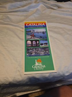 vintage Catalina Island travel brochure titled "Catalina: An Island For All Seasons"
