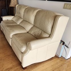 HANCOCK & MOORE LEATHER SOFA / RECLINERS