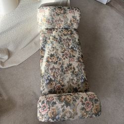 Floral Upholstered Bench / Vanity Seat
