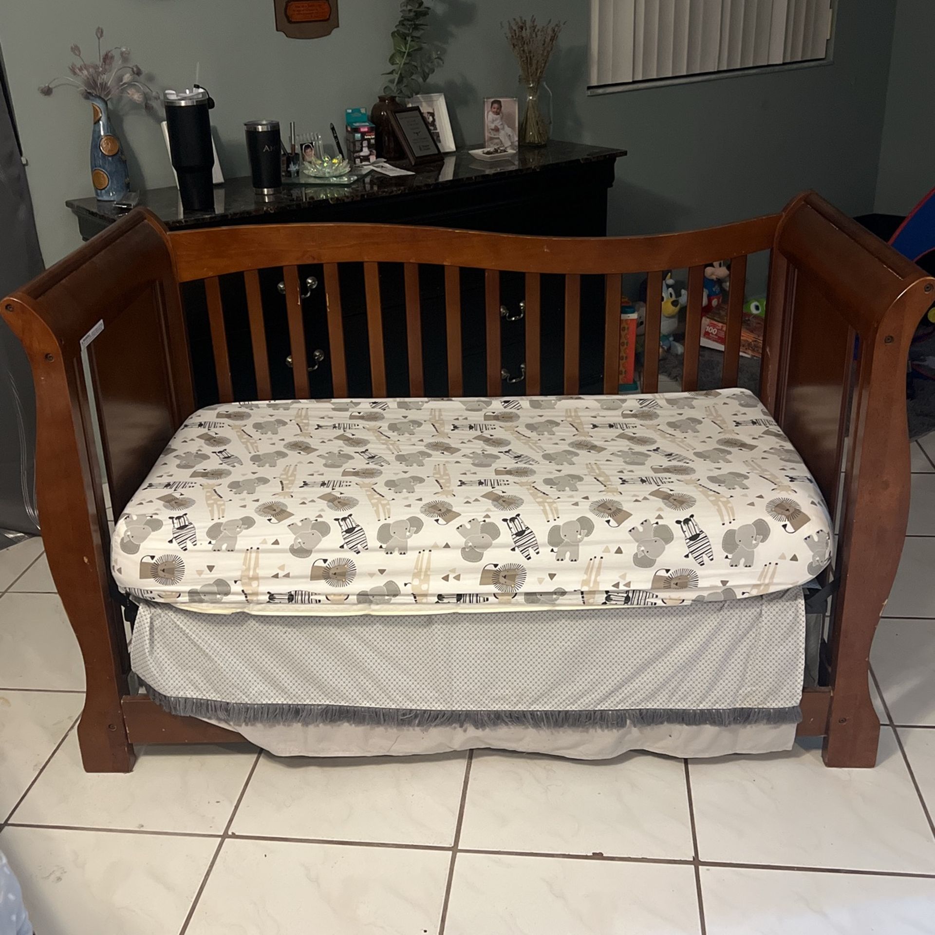 Brown Crib