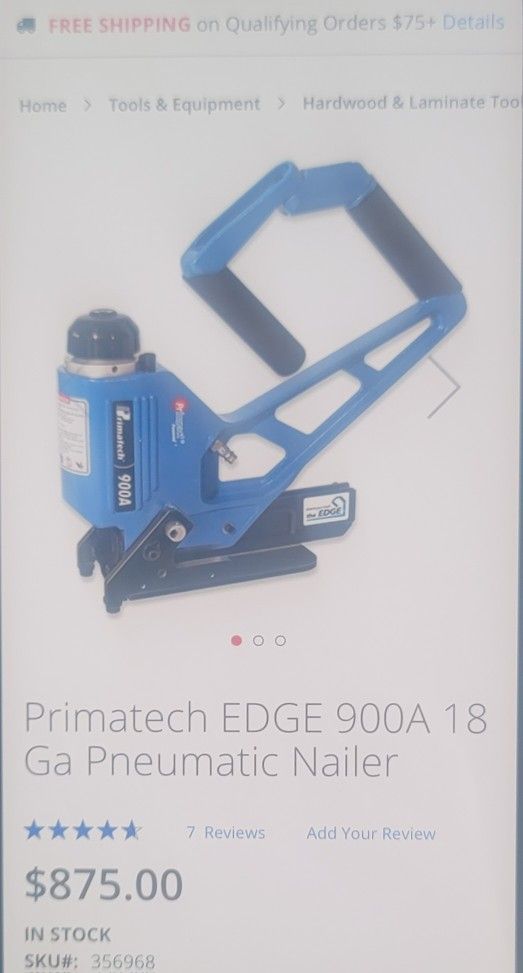 Primatech EDGE 900A 18 Ga Pneumatic Nailer
